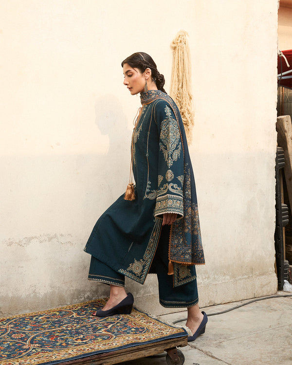 Jugnu | Karandi 25 | Niva by Jugnu - Designer Dress  - Type : Ladies Clothes - Available at Libayah - 100% Original 