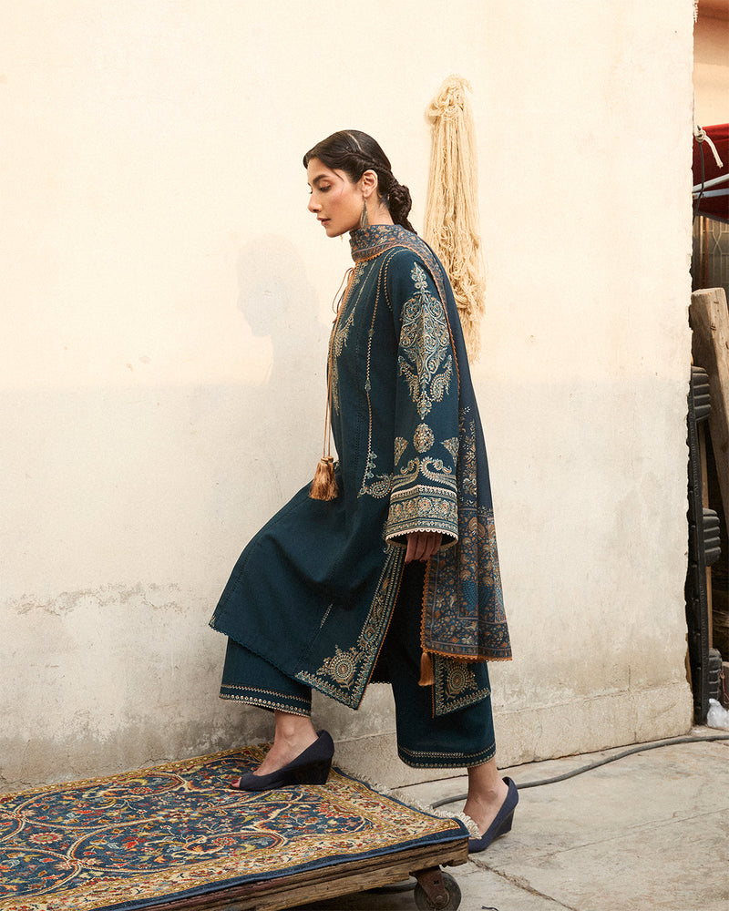 Jugnu | Karandi 25 | Niva by Jugnu - Designer Dress  - Type : Ladies Clothes - Available at Libayah - 100% Original 