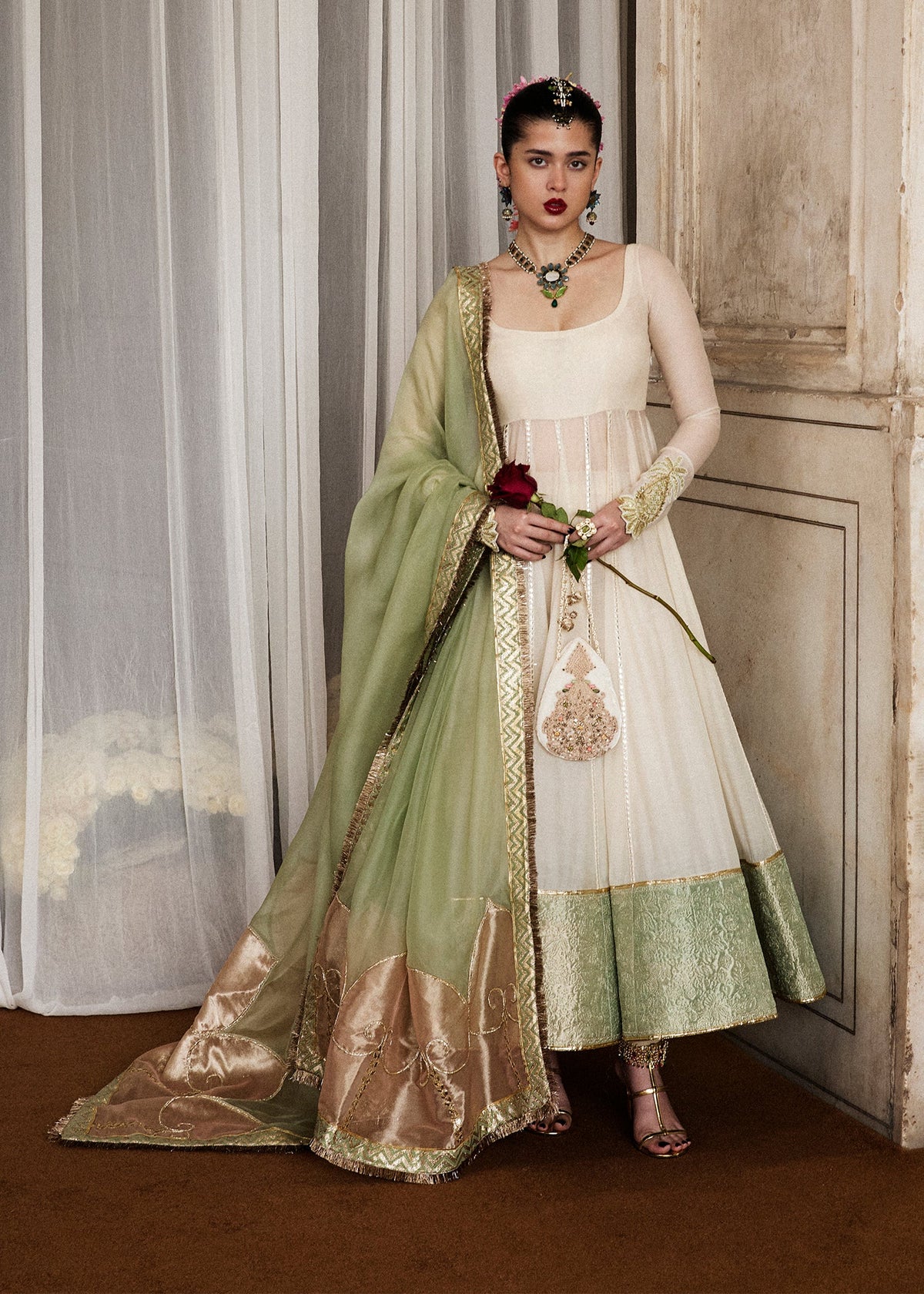 Hussain Rehar | Festive Pret'25 | Mahlaqa by Hussain Rehar - Designer Dress  - Type : Luxury Pret - Available at Libayah - 100% Original 