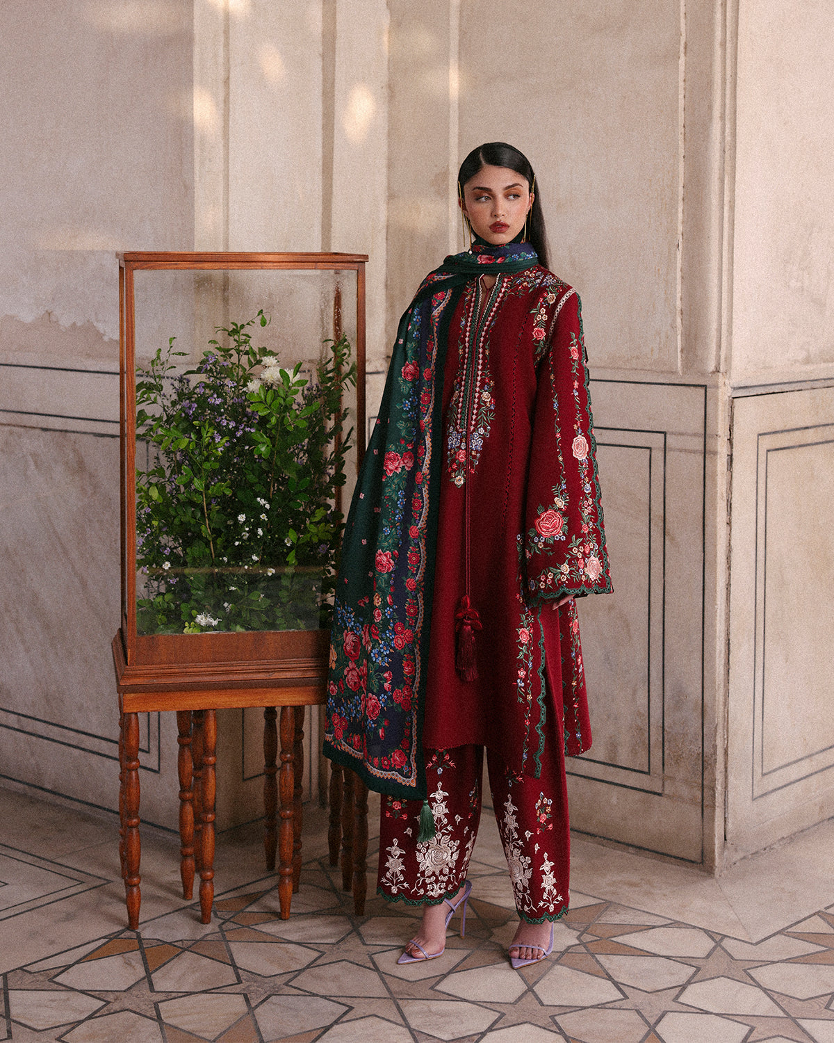 Jugnu | Khaddar 25 | Gulshan by Jugnu - Designer Dress - Type : Ladies Clothes - Available at Libayah - 100% Original 