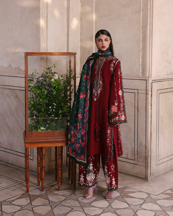 Jugnu | Khaddar 25 | Gulshan by Jugnu - Designer Dress - Type : Ladies Clothes - Available at Libayah - 100% Original 