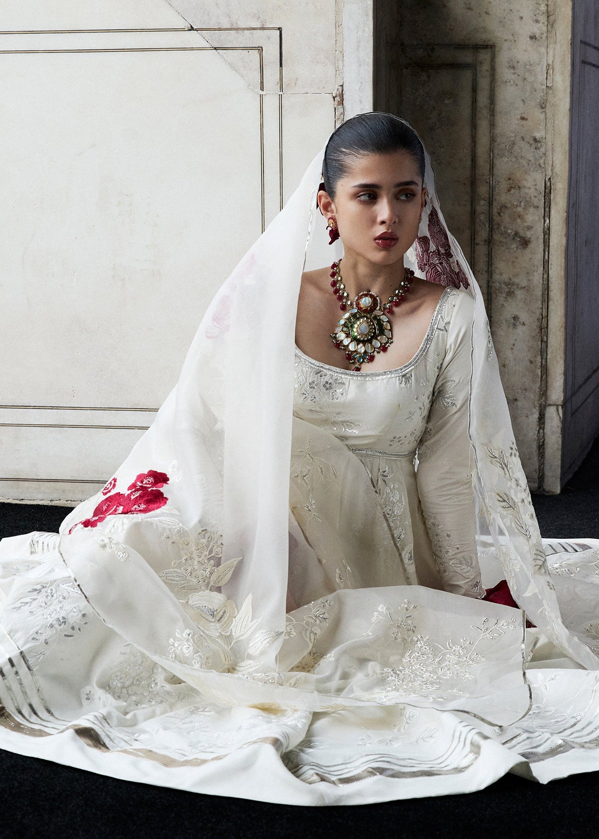 Hussain Rehar | Festive Pret'25 | Nooria by Hussain Rehar - Designer Dress  - Type : Luxury Pret - Available at Libayah - 100% Original 