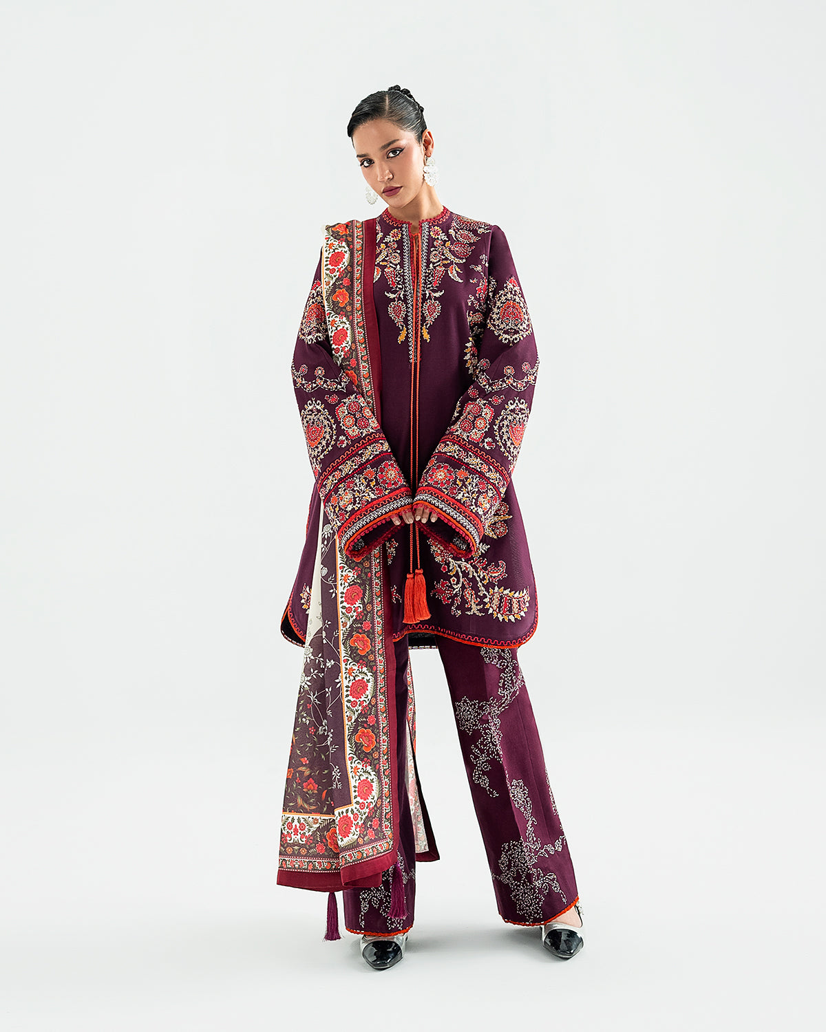 Jugnu | Khaddar 25 | Laleh by Jugnu - Designer Dress - Type : Ladies Clothes - Available at Libayah - 100% Original 