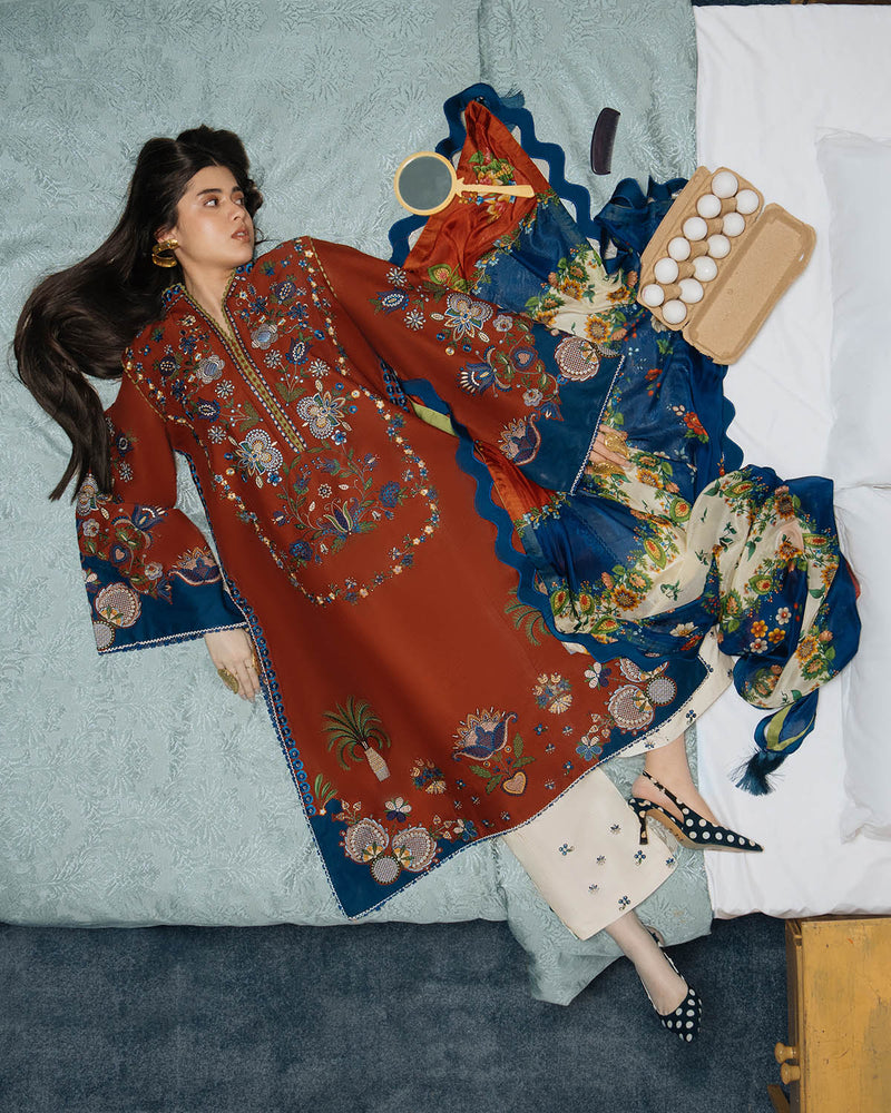 Jugnu | The Reserved View SS Edit | Tahmi by Jugnu - Designer Dress  - Type : Ladies Clothes - Available at Libayah - 100% Original 