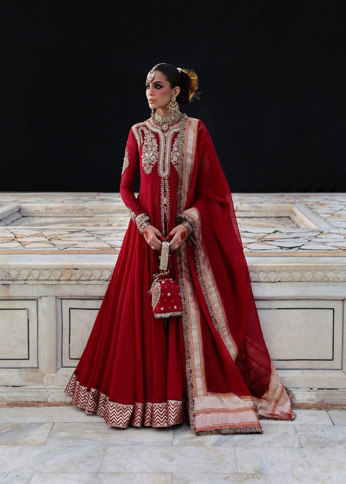 Hussain Rehar | Dilruba Bridals | Dilrubah by Hussain Rehar - Designer Dress  - Type : Ladies Clothes - Available at Libayah - 100% Original 