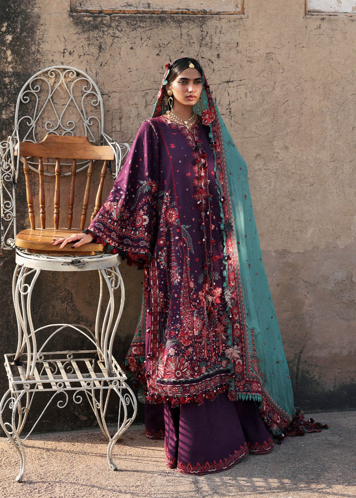 Sultana – authentic Pakistani dress from the Hussain Rehar Karandi 25 collection for women in the UK.