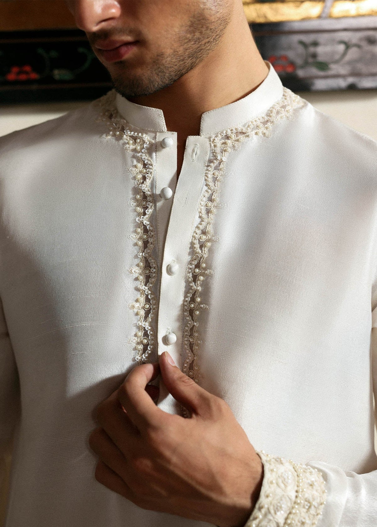 Hussain Rehar | The Scent Luxury Pret 25 | Vellin by Hussain Rehar - Designer Dress  - Type : MensWear - Available at Libayah - 100% Original 