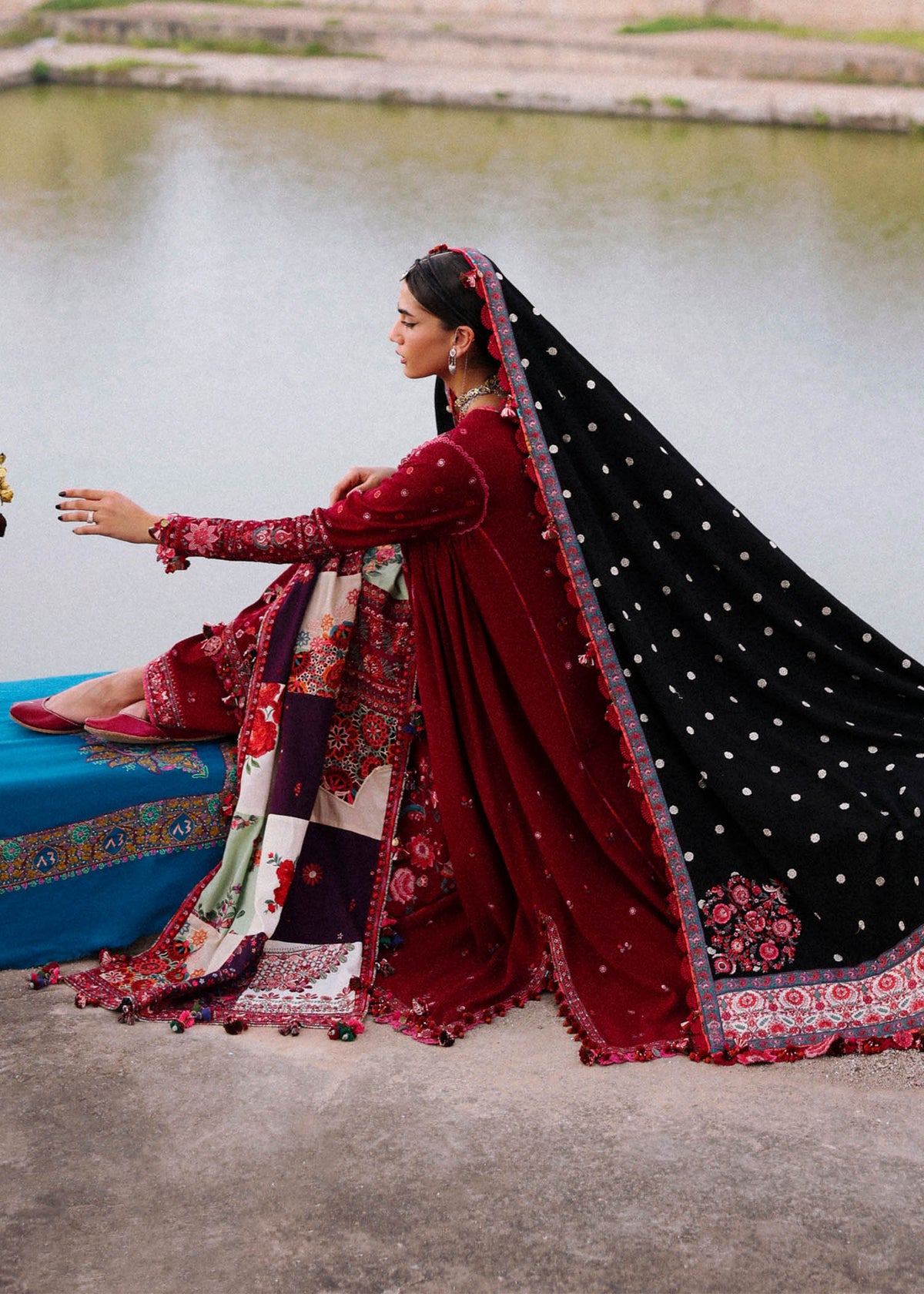 Pankhuri – authentic Pakistani dress from the Hussain Rehar Karandi 25 collection for women in the UK.