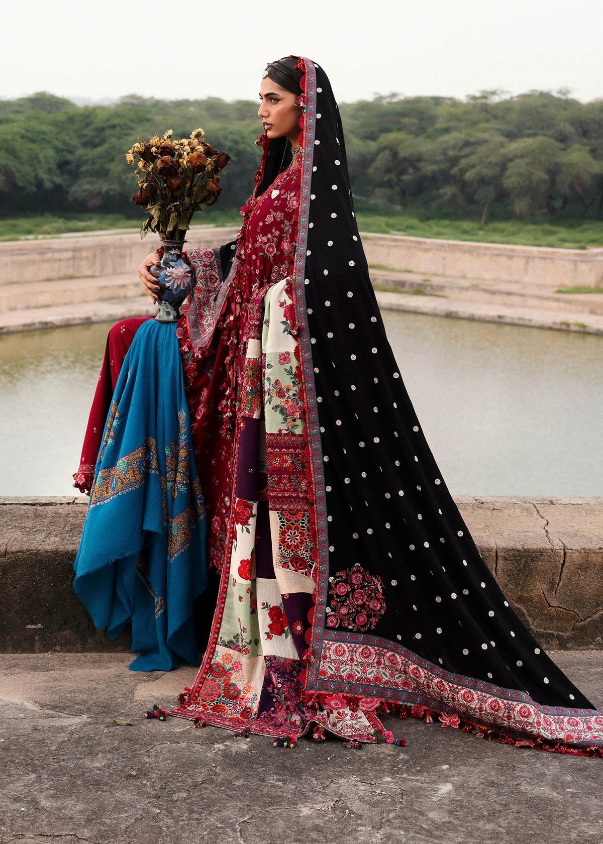 Pankhuri – authentic Pakistani dress from the Hussain Rehar Karandi 25 collection for women in the UK.