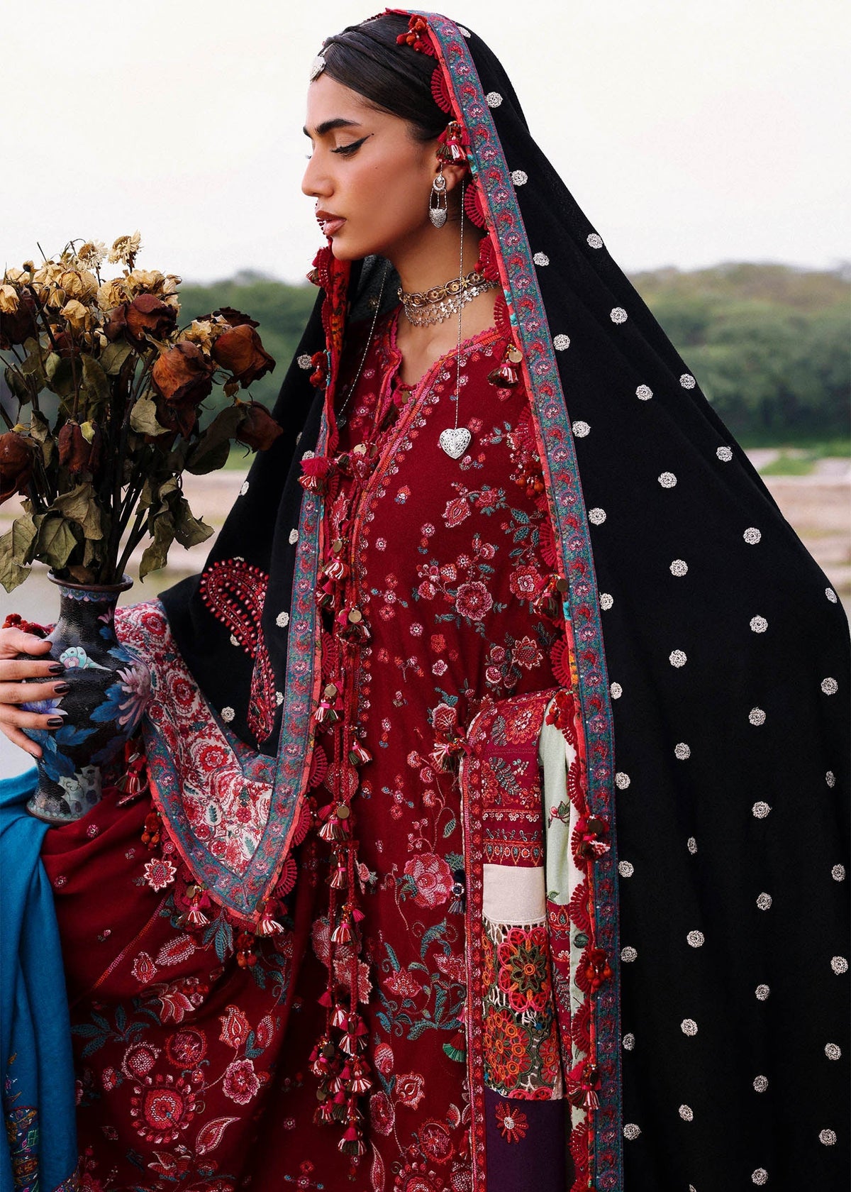 Pankhuri – authentic Pakistani dress from the Hussain Rehar Karandi 25 collection for women in the UK.