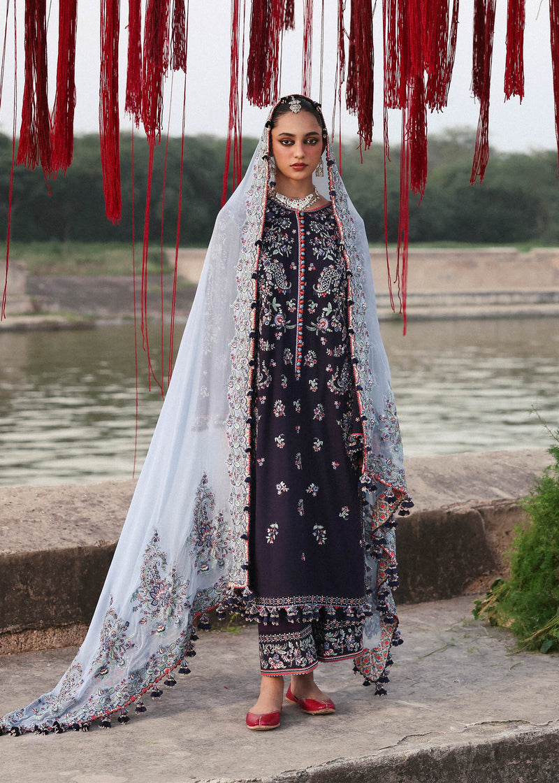 Rouge – authentic Pakistani dress from the Hussain Rehar Karandi 25 collection for women in the UK.