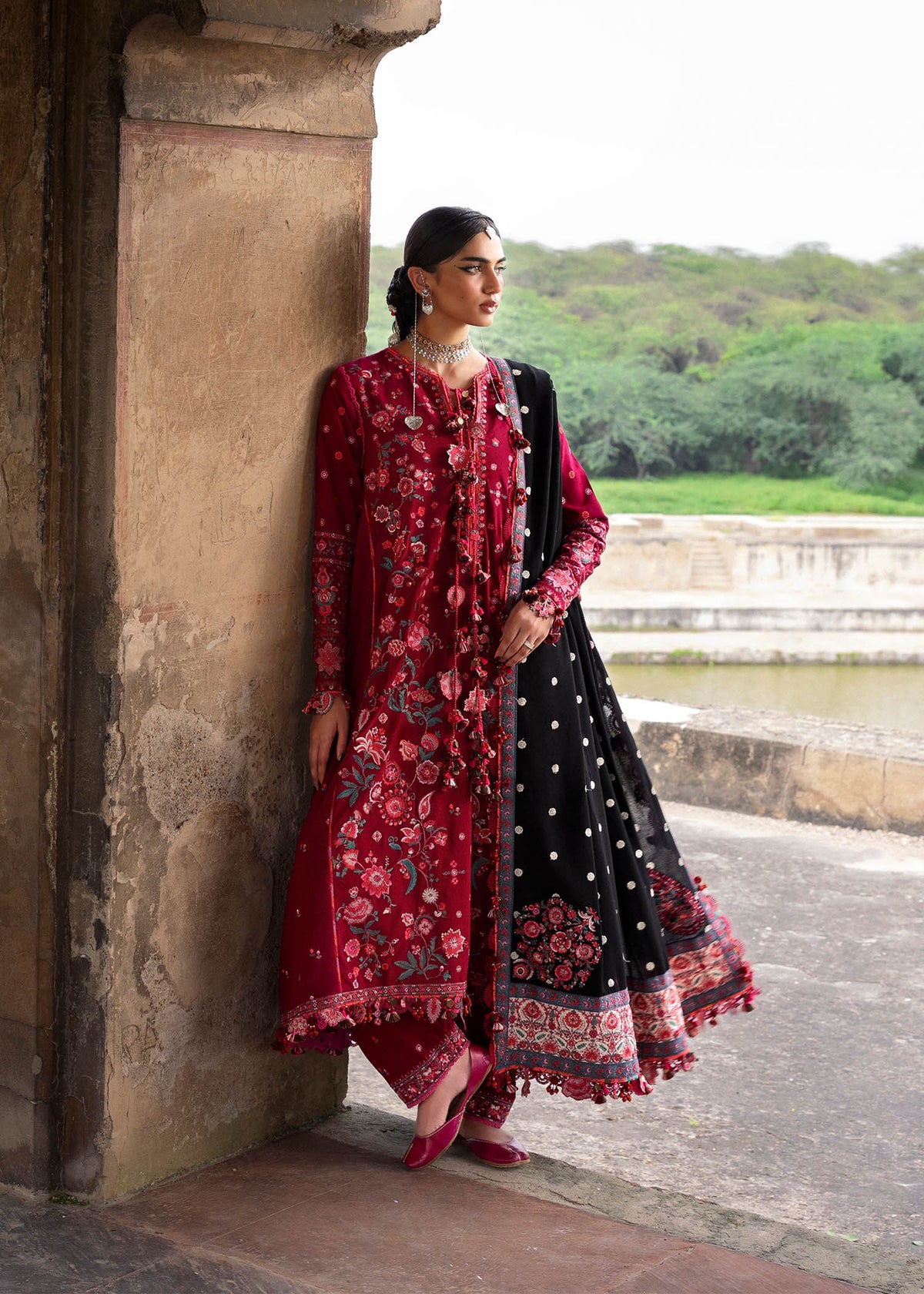 Pankhuri – authentic Pakistani dress from the Hussain Rehar Karandi 25 collection for women in the UK.