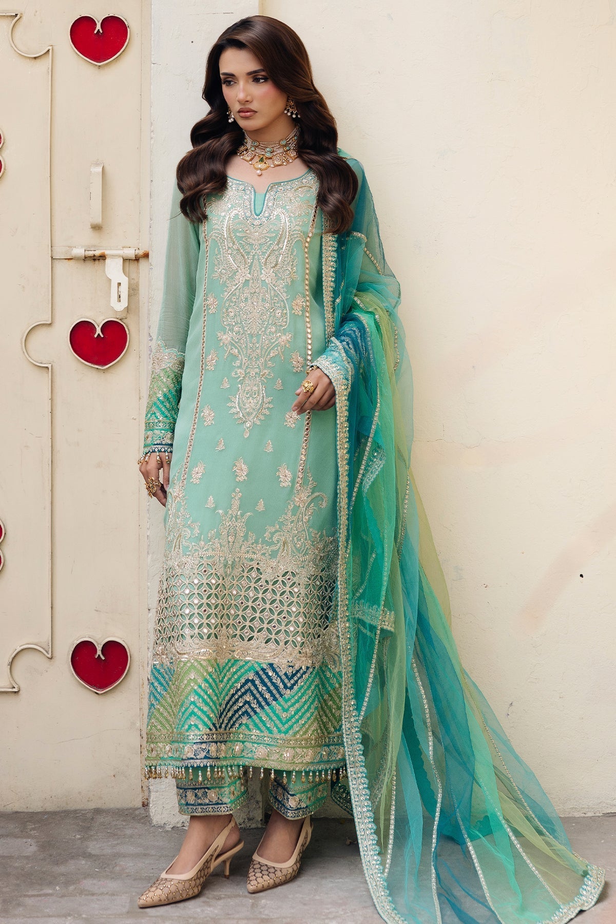 Afrozeh | Basic Pret 26 RTW | NACRE by Afrozeh - Designer Dress  - Type : Ladies Clothes - Available at Libayah - 100% Original 