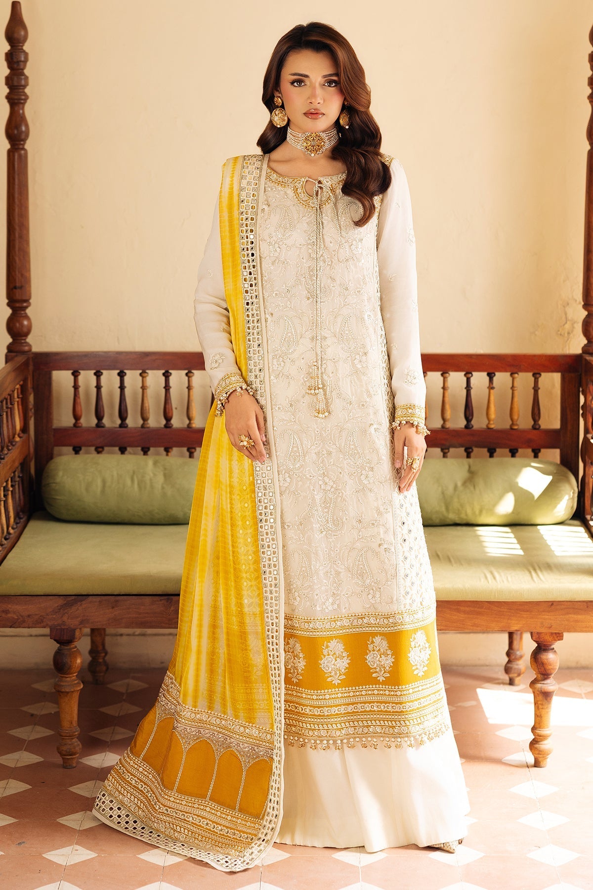Afrozeh | Basic Pret 26 RTW | NACRE by Afrozeh - Designer Dress  - Type : Ladies Clothes - Available at Libayah - 100% Original 