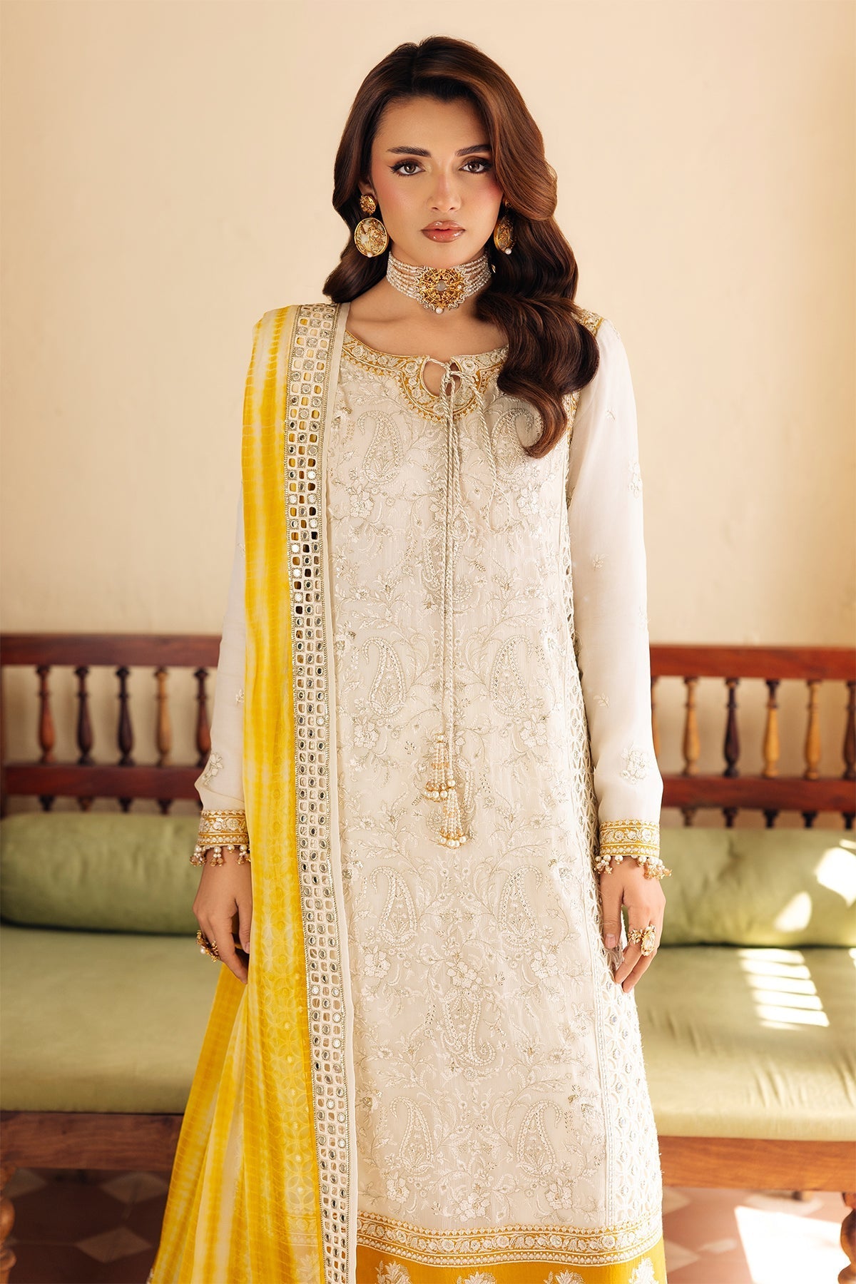 Afrozeh | Basic Pret 26 RTW | NACRE by Afrozeh - Designer Dress  - Type : Ladies Clothes - Available at Libayah - 100% Original 