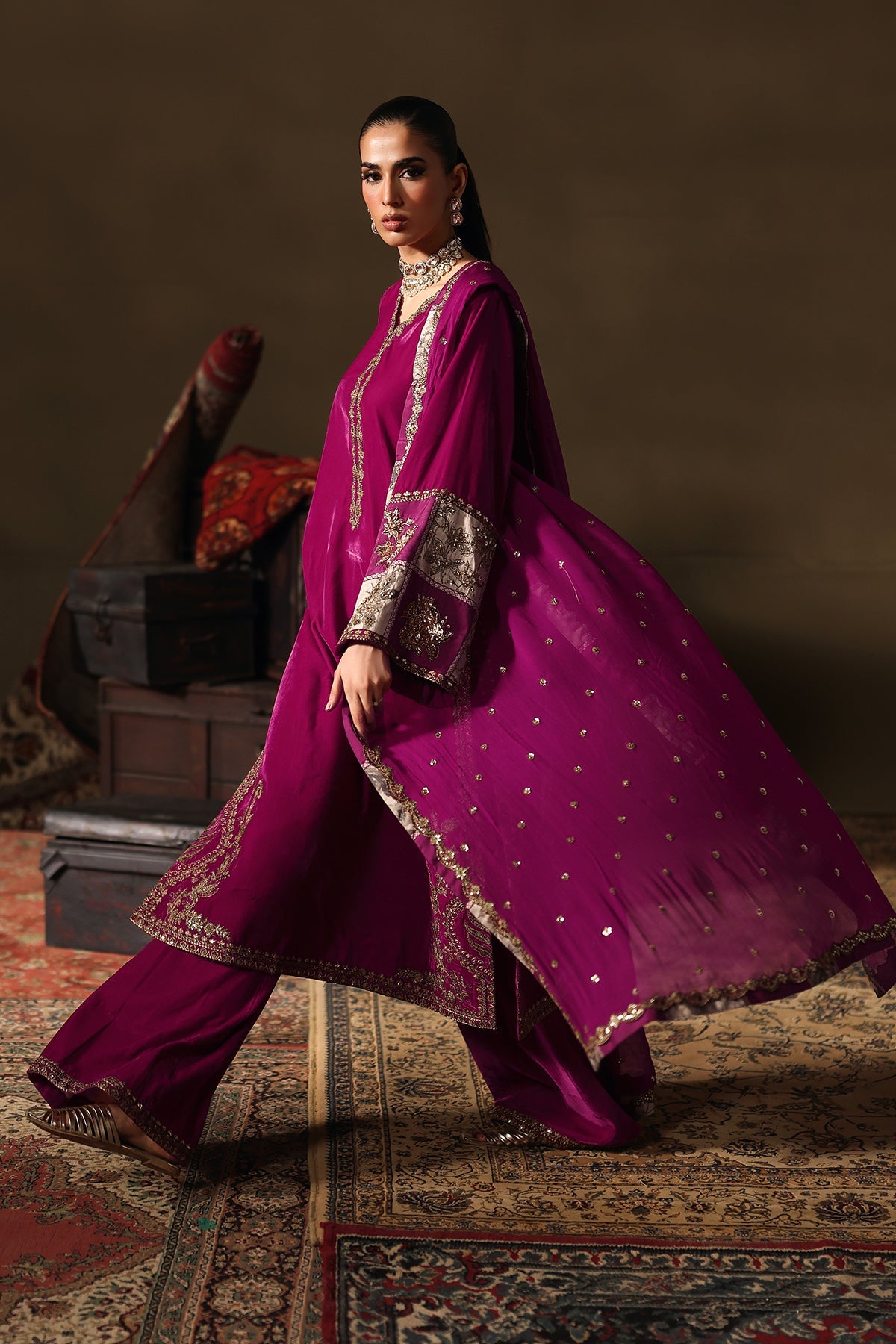Charizma | Signora Velvet 25 | CVT5-08 by Charizma - Designer Dress  - Type : Ladies Clothes - Available at Libayah - 100% Original 