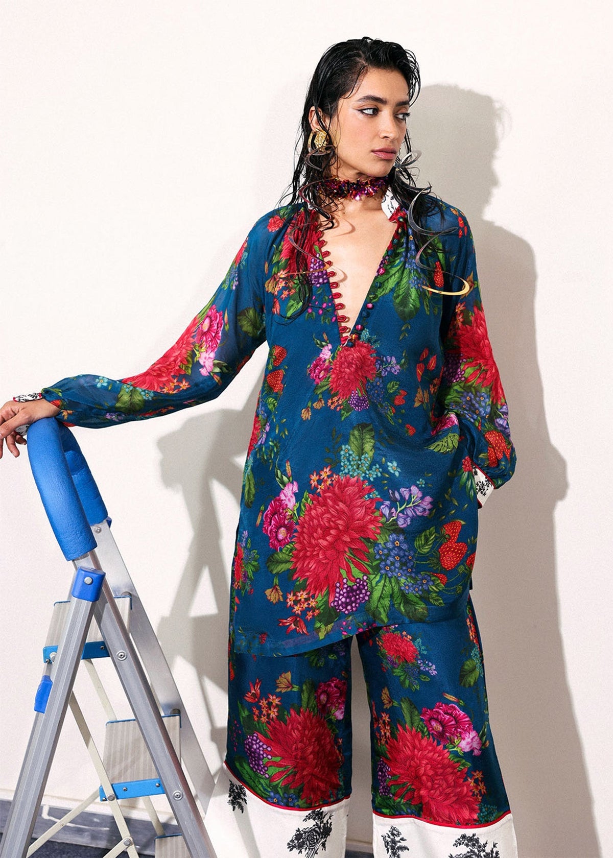 Hussain Rehar | Pay Day | Lapis by Hussain Rehar - Designer Dress  - Type : Ladies Clothes - Available at Libayah - 100% Original 