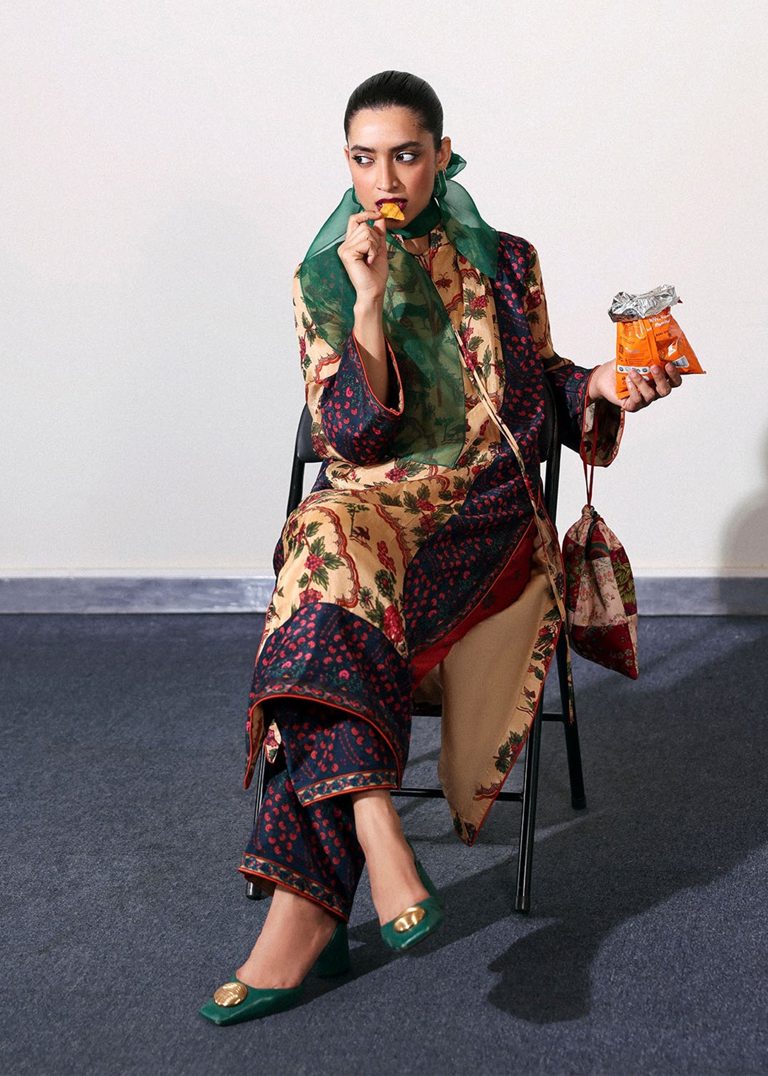 Hussain Rehar | Pay Day | Mocha by Hussain Rehar - Designer Dress  - Type : Ladies Clothes - Available at Libayah - 100% Original 