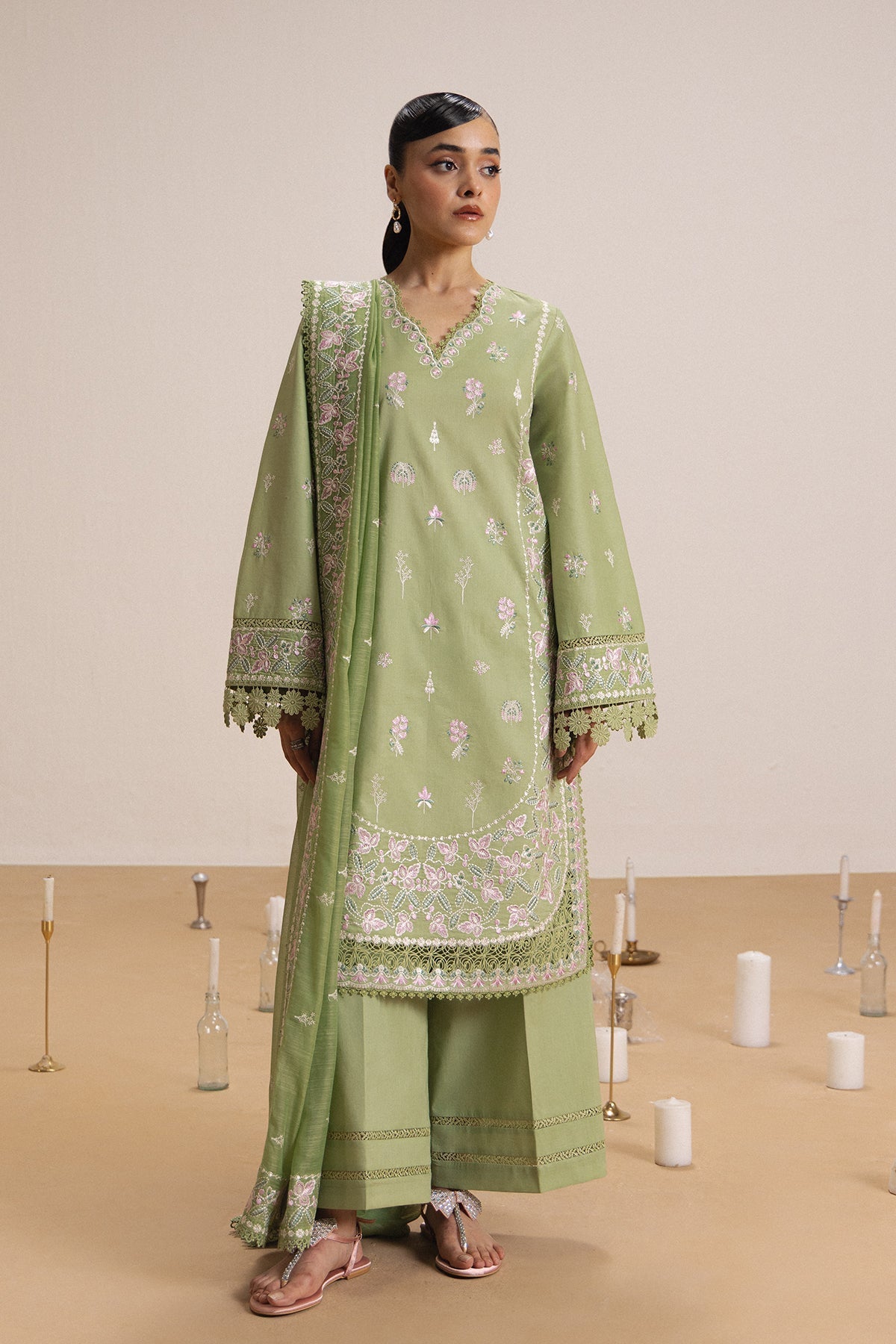 Afrozeh | Basic Pret 26 RTW | NACRE by Afrozeh - Designer Dress  - Type : Ladies Clothes - Available at Libayah - 100% Original 