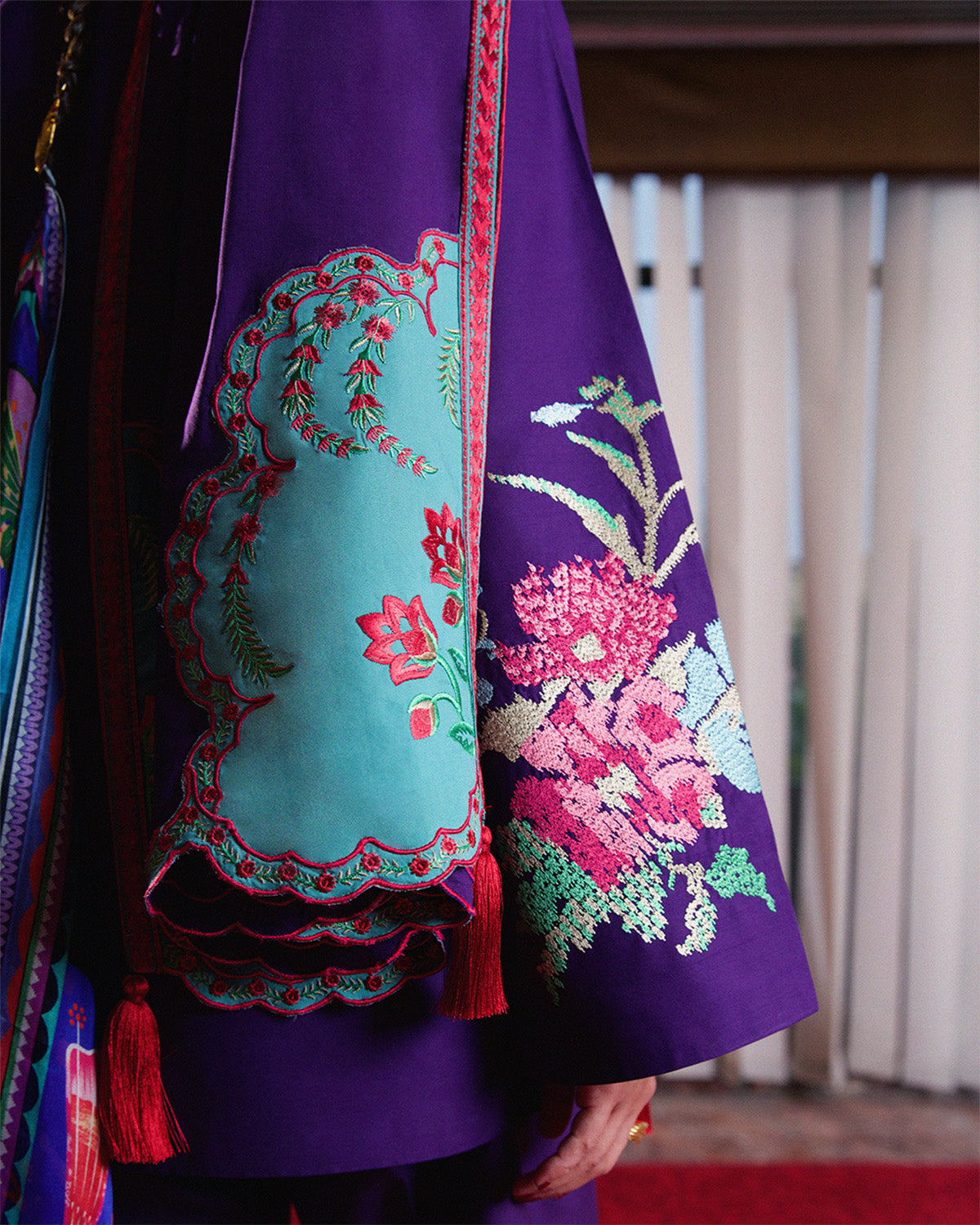 Jugnu | Summer Pret 25 | Sagnik - Scarf by Jugnu - Designer Dress  - Type : Ladies Clothes - Available at Libayah - 100% Original 