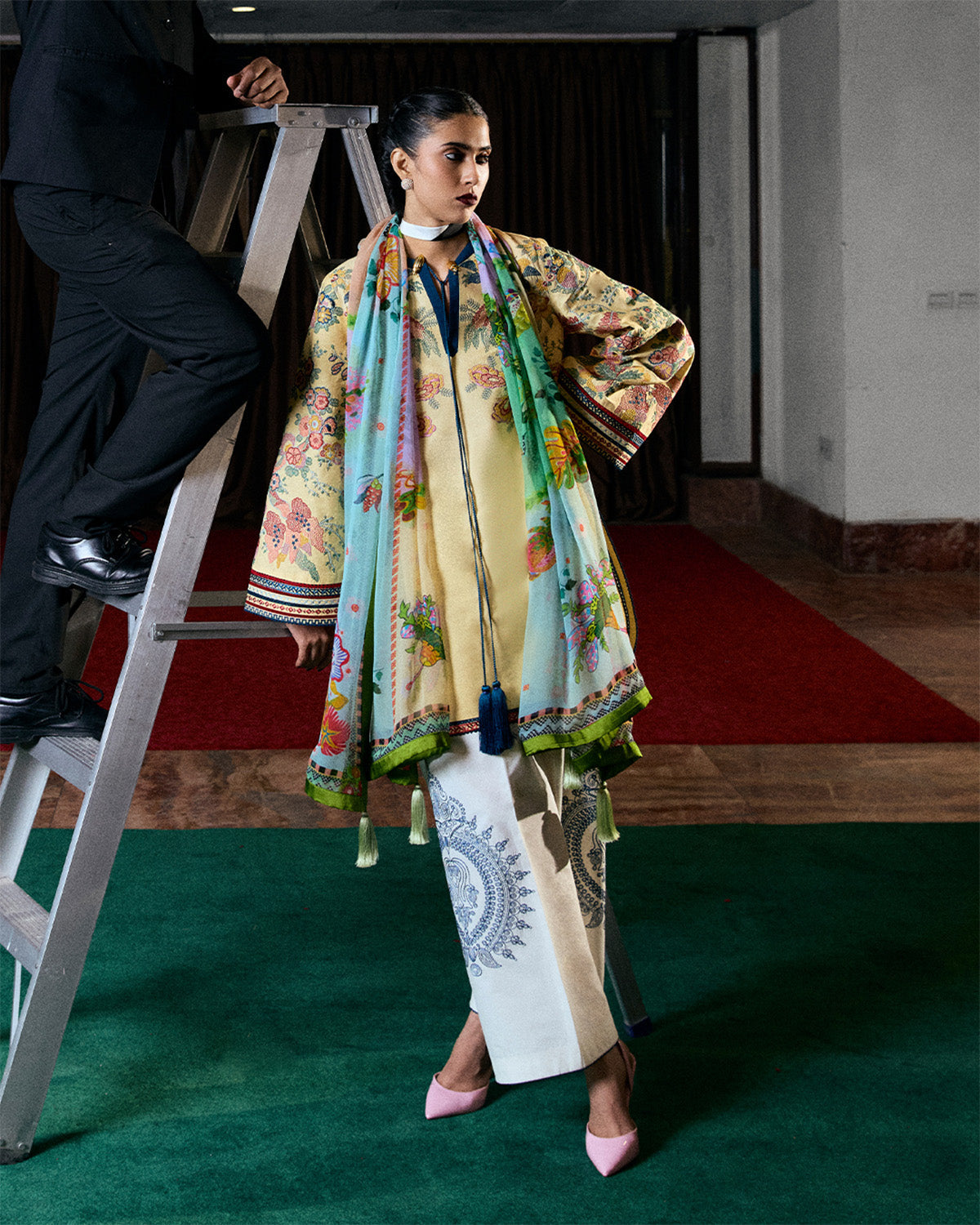 Jugnu | Summer Pret 25 | Yavani by Jugnu - Designer Dress  - Type : Ladies Clothes - Available at Libayah - 100% Original 