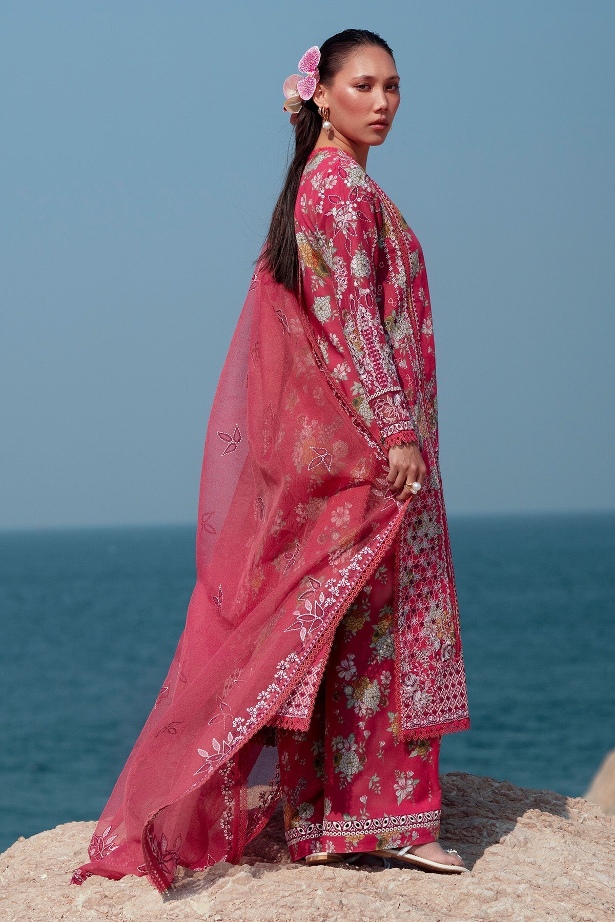 Afrozeh | Summer Together 25 | Pink Ruby by Afrozeh - Designer Dress - Type: Ladies Clothes - Available at Libayah - 100% Original