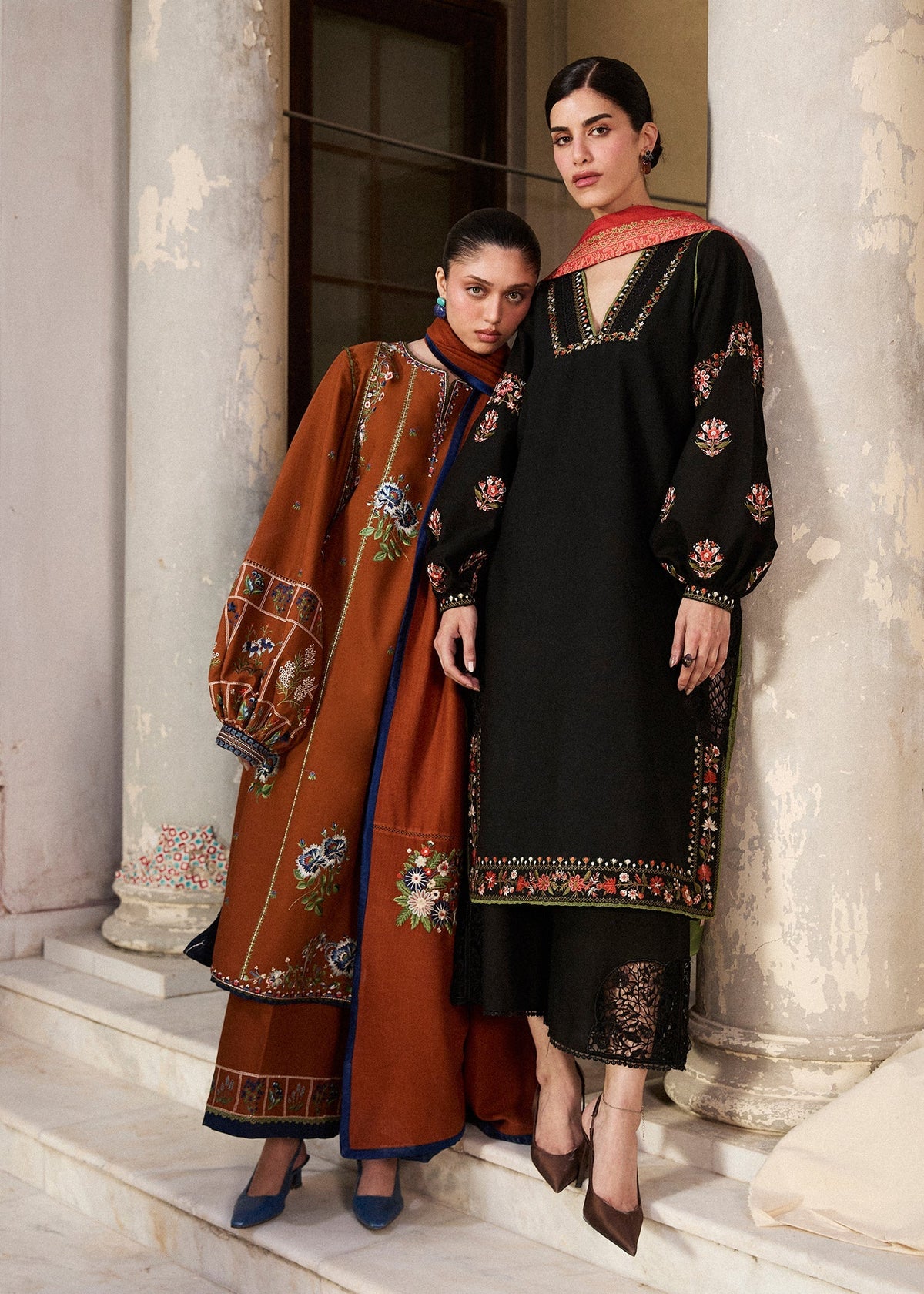 Hussain Rehar | Khaddar Pret 25 | SIYAH by Hussain Rehar - Designer Dress  - Type : Ladies Clothes - Available at Libayah - 100% Original 
