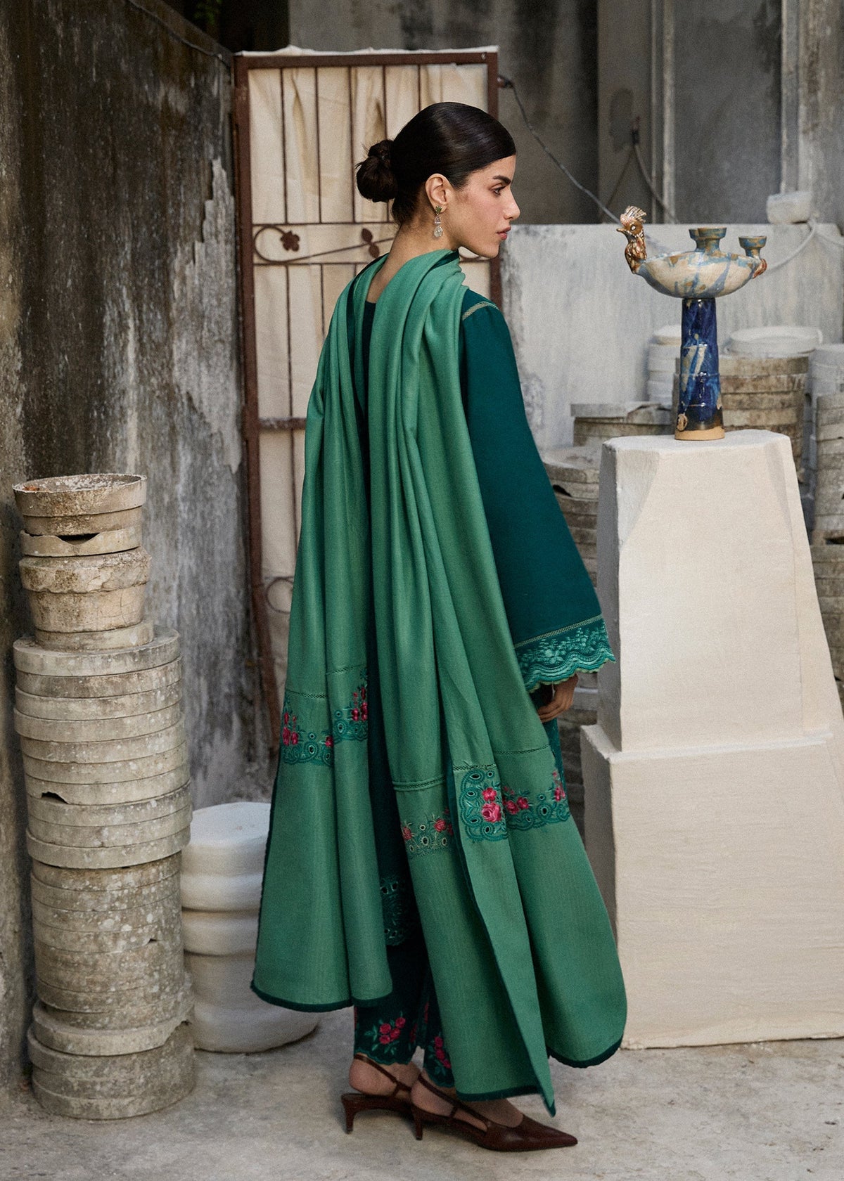 Hussain Rehar | Khaddar Pret 25 |JHEEL by Hussain Rehar - Designer Dress  - Type : Ladies Clothes - Available at Libayah - 100% Original 