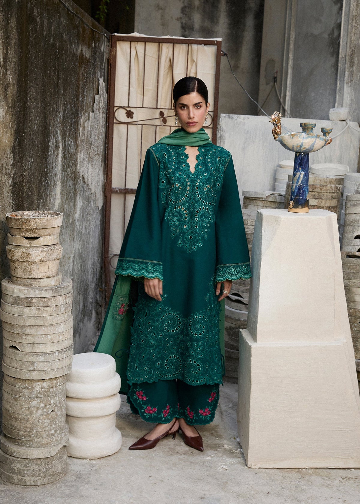 Hussain Rehar | Khaddar Pret 25 |JHEEL by Hussain Rehar - Designer Dress  - Type : Ladies Clothes - Available at Libayah - 100% Original 