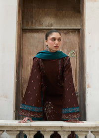 Hussain Rehar | Khaddar Pret 25 | MOCHA by Hussain Rehar - Designer Dress  - Type : Ladies Clothes - Available at Libayah - 100% Original 