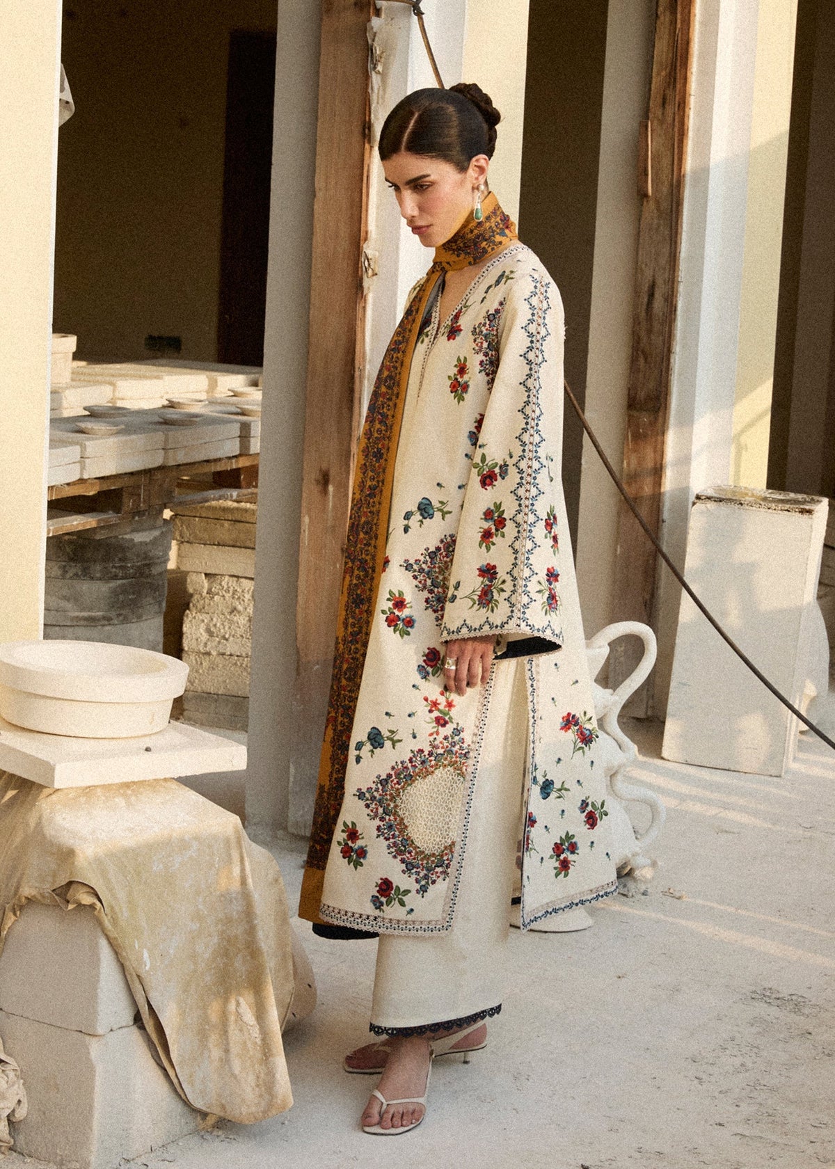 Hussain Rehar | Khaddar Pret 25 | LAYLA by Hussain Rehar - Designer Dress  - Type : Ladies Clothes - Available at Libayah - 100% Original 