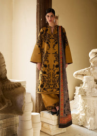 Hussain Rehar | Khaddar Pret 25 |MERI GOLD by Hussain Rehar - Designer Dress  - Type : Ladies Clothes - Available at Libayah - 100% Original 