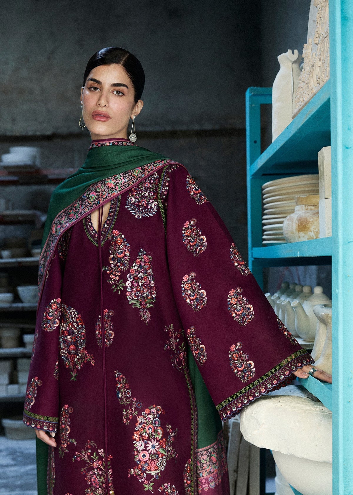 Hussain Rehar | Khaddar Pret 25 |NASHIMAN by Hussain Rehar - Designer Dress  - Type : Ladies Clothes - Available at Libayah - 100% Original 
