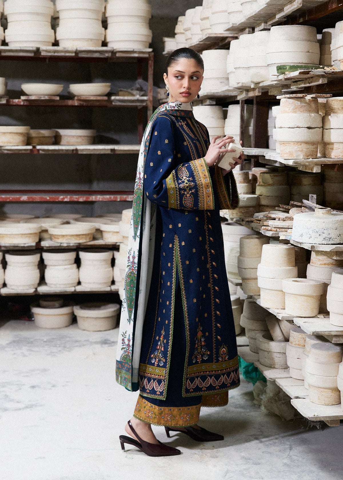 Hussain Rehar | Khaddar Pret 25 | AFSANAH by Hussain Rehar - Designer Dress  - Type : Ladies Clothes - Available at Libayah - 100% Original 