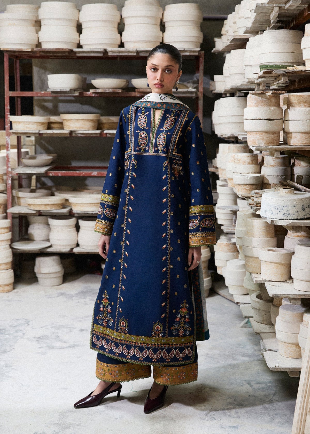 Hussain Rehar | Khaddar Pret 25 | AFSANAH by Hussain Rehar - Designer Dress  - Type : Ladies Clothes - Available at Libayah - 100% Original 