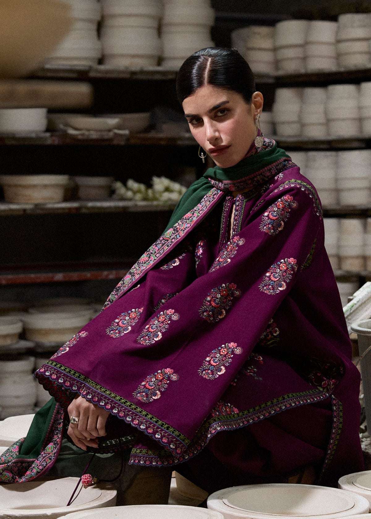 Hussain Rehar | Khaddar Pret 25 |NASHIMAN by Hussain Rehar - Designer Dress  - Type : Ladies Clothes - Available at Libayah - 100% Original 