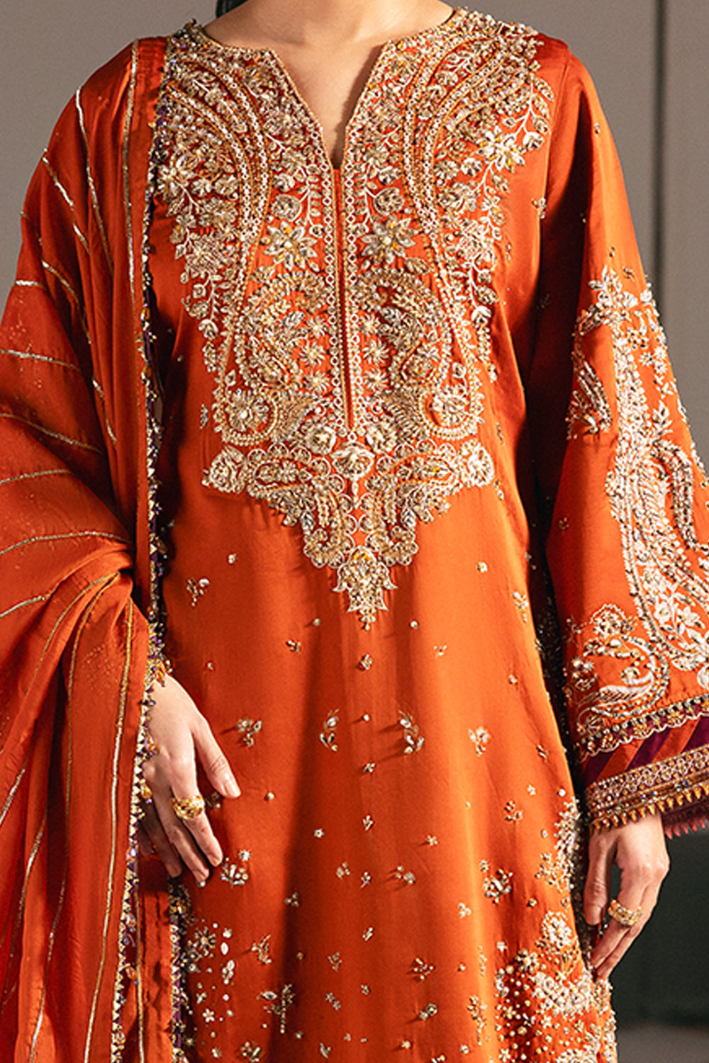 Afrozeh | Silk Muse 26 | Vellum by Afrozeh - Designer Dress  - Type : Ladies Clothes - Available at Libayah - 100% Original 