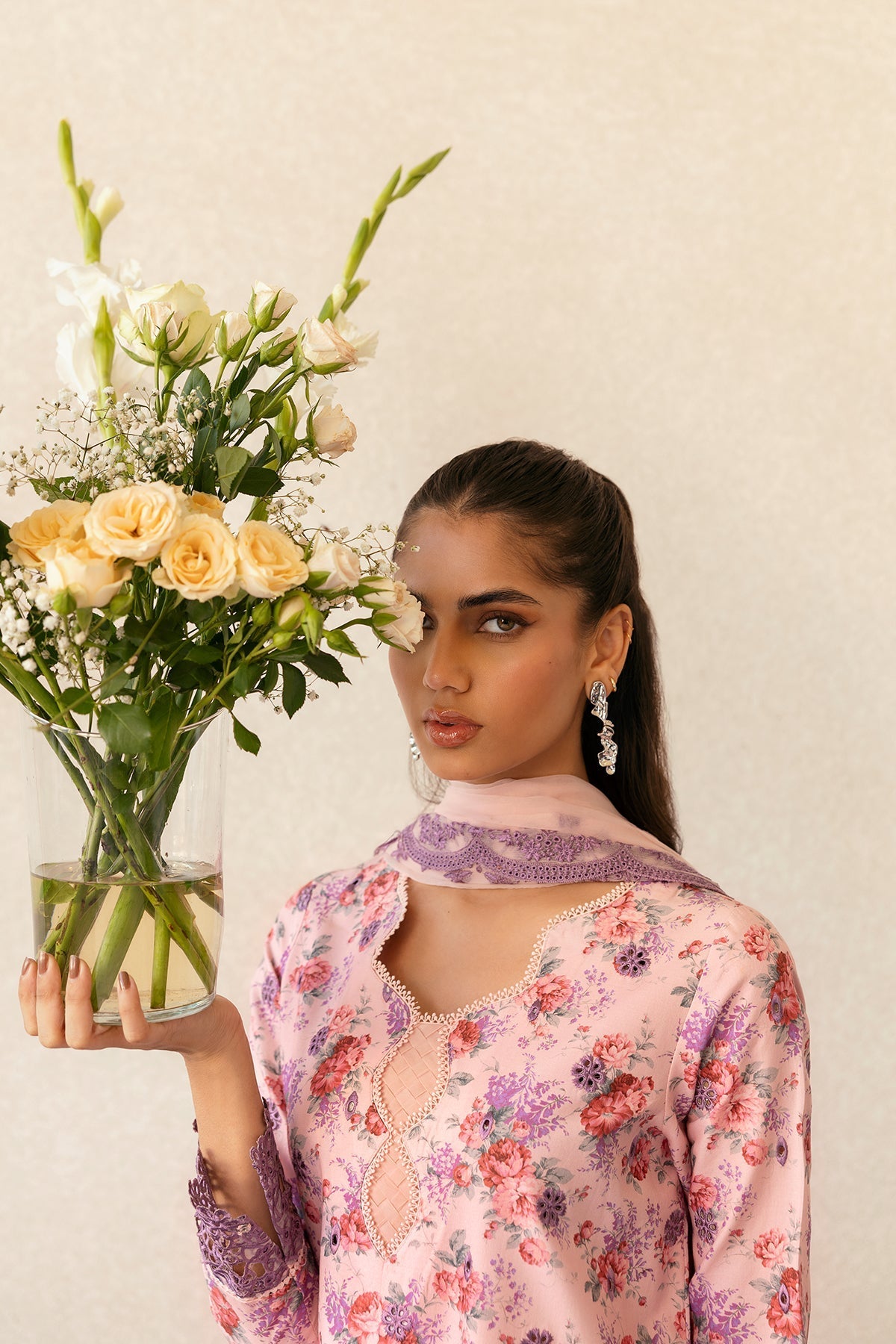 Afrozeh | Day Break | Dusk Laced by Afrozeh - Designer Dress - Type: Ladies Clothes - Available at Libayah - 100% Original