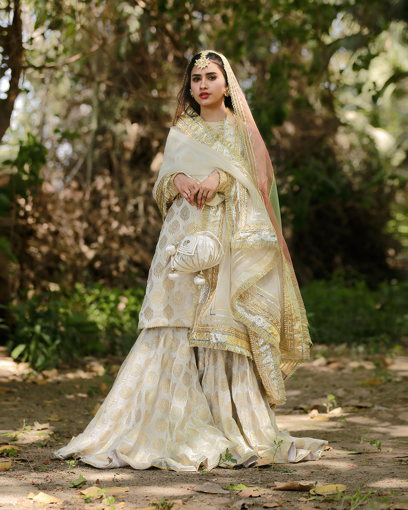 Zar | Gharara Formals | White by Zar - Designer Dress - Type: Ladies Clothes - Available at Libayah - 100% Original