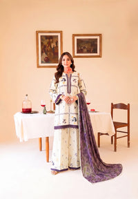Faiza Faisal | FNF Printed Lawn | WHITY PLUM by Faiza Faisal - Designer Dress  - Type : Ladies Clothes - Available at Libayah - 100% Original 