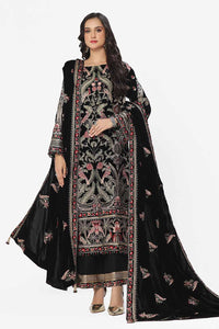 Gul Ahmed | Winter Collection 24 | Velvet Dupatta WV-42002 by Gul Ahmed - Designer Dress - Type: Ladies Clothes - Available at Libayah - 100% Original