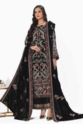 Gul Ahmed | Winter Collection 24 | Velvet Dupatta WV-42002 by Gul Ahmed - Designer Dress - Type: Ladies Clothes - Available at Libayah - 100% Original