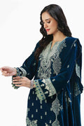 Gul Ahmed | Winter Collection 24 | Velvet Dupatta WV-42004 by Gul Ahmed - Designer Dress - Type: Ladies Clothes - Available at Libayah - 100% Original
