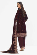 Gul Ahmed | Winter Collection 24 | Velvet Dupatta WV-42006 by Gul Ahmed - Designer Dress - Type: Ladies Clothes - Available at Libayah - 100% Original