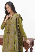 Gul Ahmed | Winter Collection 24 | Velvet Dupatta WV-42007 by Gul Ahmed - Designer Dress - Type: Ladies Clothes - Available at Libayah - 100% Original