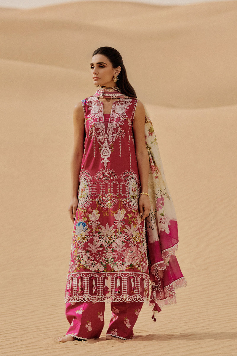 Saira Rizwan | Luxury Lawn 26 | ZUMAR-SRL26-02 by Saira Rizwan - Designer Dress  - Type : Ladies Clothes - Available at Libayah - 100% Original 