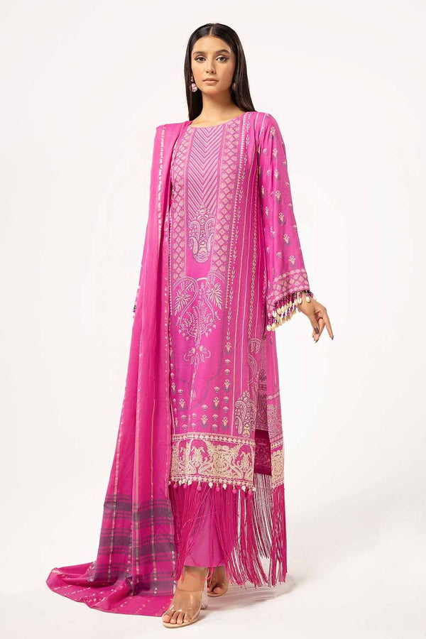 Gul Ahmed | Winter Collection 24 | Yarn Dyed Dupatta YD-42001 by Gul Ahmed - Designer Dress - Type: Ladies Clothes - Available at Libayah - 100% Original
