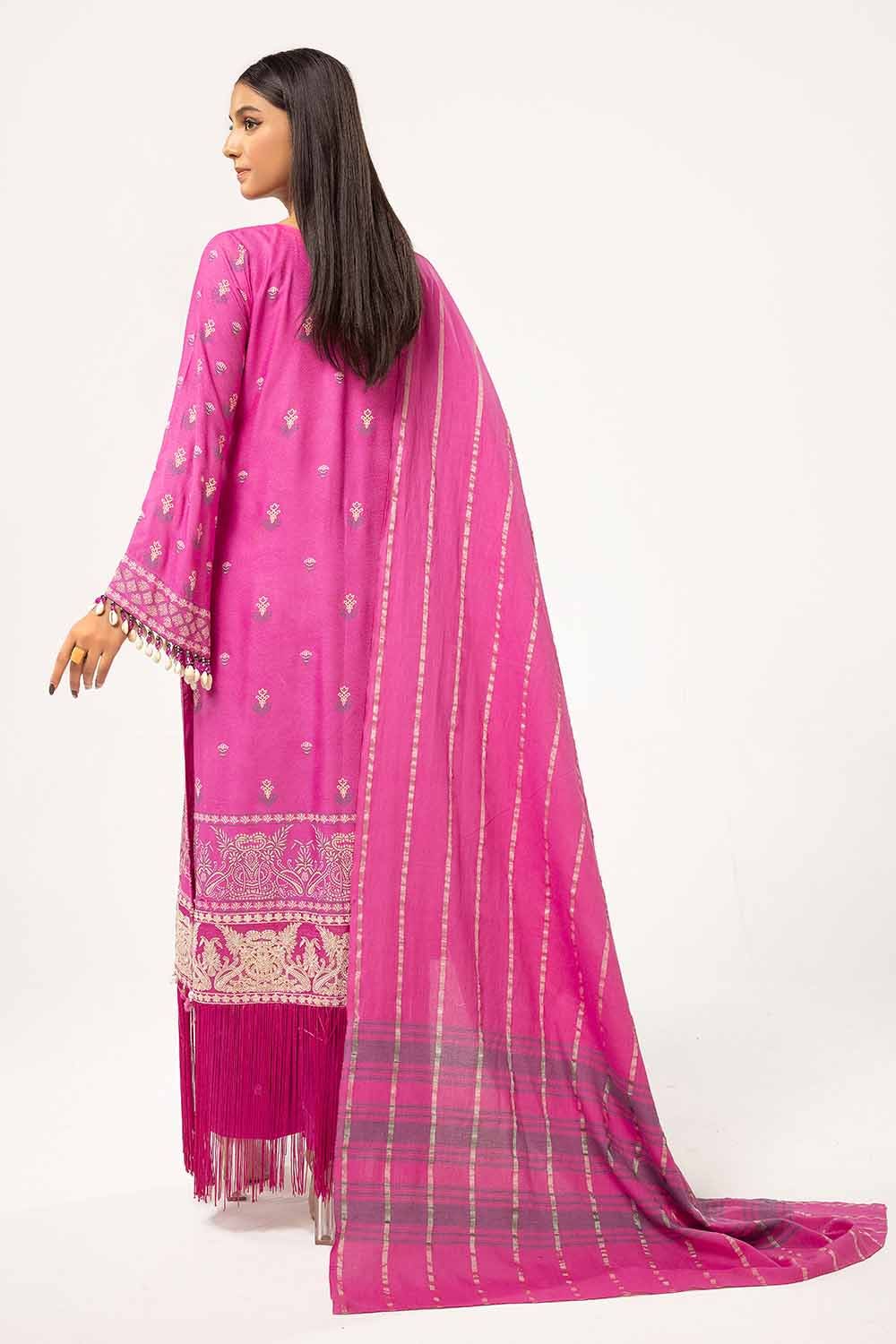 Gul Ahmed | Winter Collection 24 | Yarn Dyed Dupatta YD-42001 by Gul Ahmed - Designer Dress - Type: Ladies Clothes - Available at Libayah - 100% Original