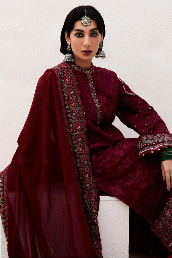Zara Shahjahan | Luxury Lawn 24 | PARSA-9A by Zara Sahjahan - Designer Dress - Type: Ladies Clothes - Available at Libayah - 100% Original