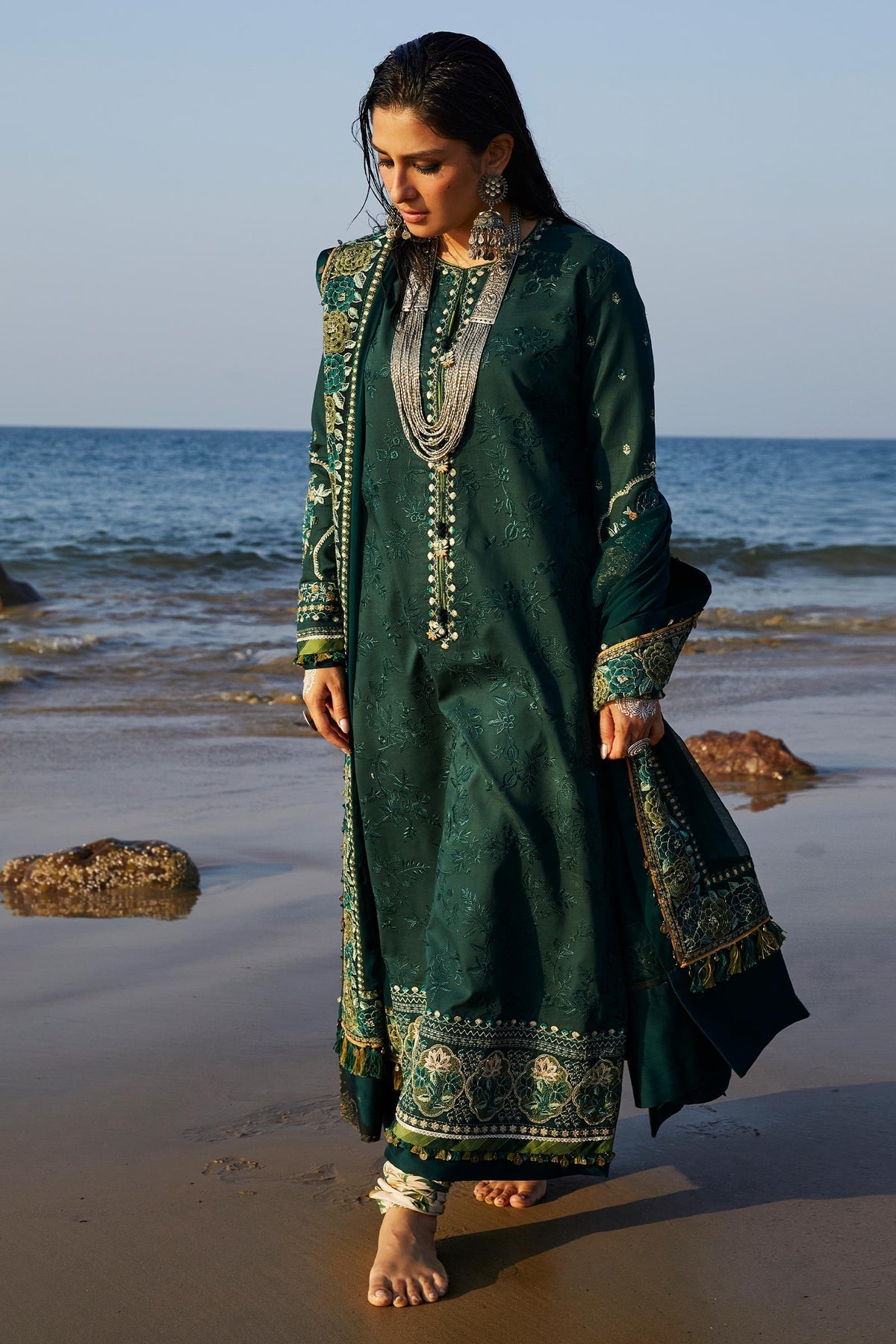 Zara Shahjahan | Luxury Lawn 24 | PARSA-9B by Zara Sahjahan - Designer Dress - Type: Ladies Clothes - Available at Libayah - 100% Original
